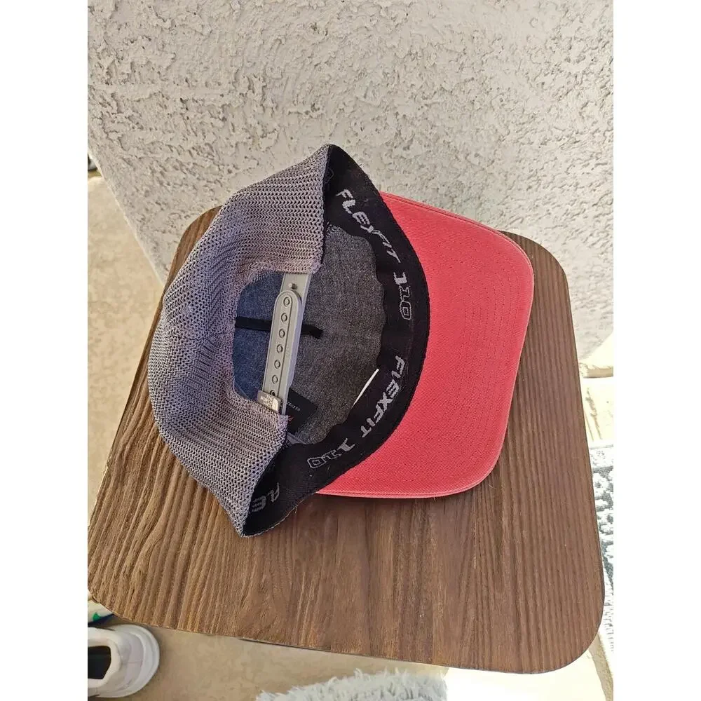The‎ North Face Snapback Trucker Hat Men's Gray orange Breathable Mesh Back Cap
